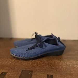 Arcopedico Shoes Womens Size 9 EU 40 Blue Knit Lace Up Comfort Walking Sneakers